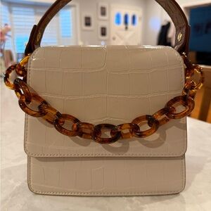 JW Pei Handbag with Tortoise Chain